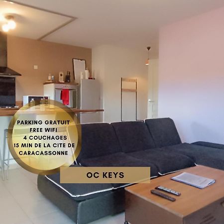 Апартаменти *Le Cocon Bistroquet*Oc.Keys/Terrasse/ Parking Каркассонн Екстер'єр фото